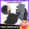 Winter Warm USB Heated Knitted Gloves Thermal Touch Screen Gloves Men Women Outddor Windproof Running Skiing Cycling Mittens