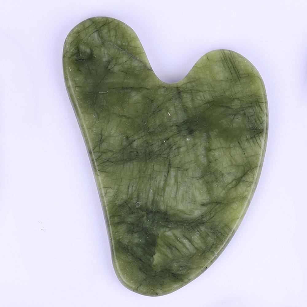 Heart-Shaped Rose Quartz Gua Sha Facial Massager