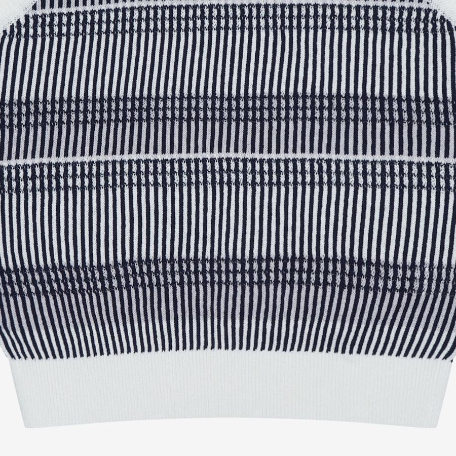 SIEG Regular Fit Striped Vest Knit Navy (Piucd8034)