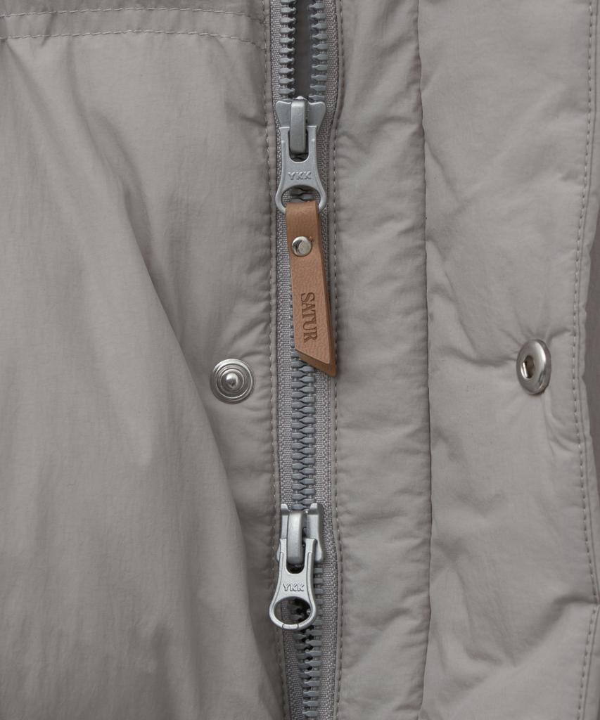 Satur Lauren Puffer Duck Down Padded Jacket Grey
