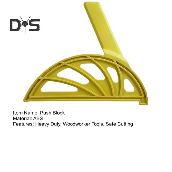 Table Saw Push Block with Offset Handle Heavy Duty Router Table Jointer Band Bench Saw Work Shop Machinery Push Stick Woodworker Tools