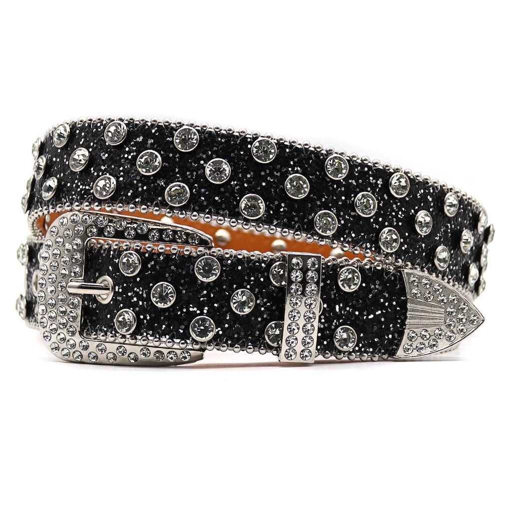 Special European And American Rhinestone Belts, Personalized Trendy Men'S Trendy Men'S Jeans, Versatile Belts, And High-End Belts.