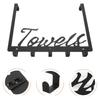 No-Punch Bathroom Coat Hooks Wall Mounted Bath Towel Storage Rack Durable Door Hooks  Home