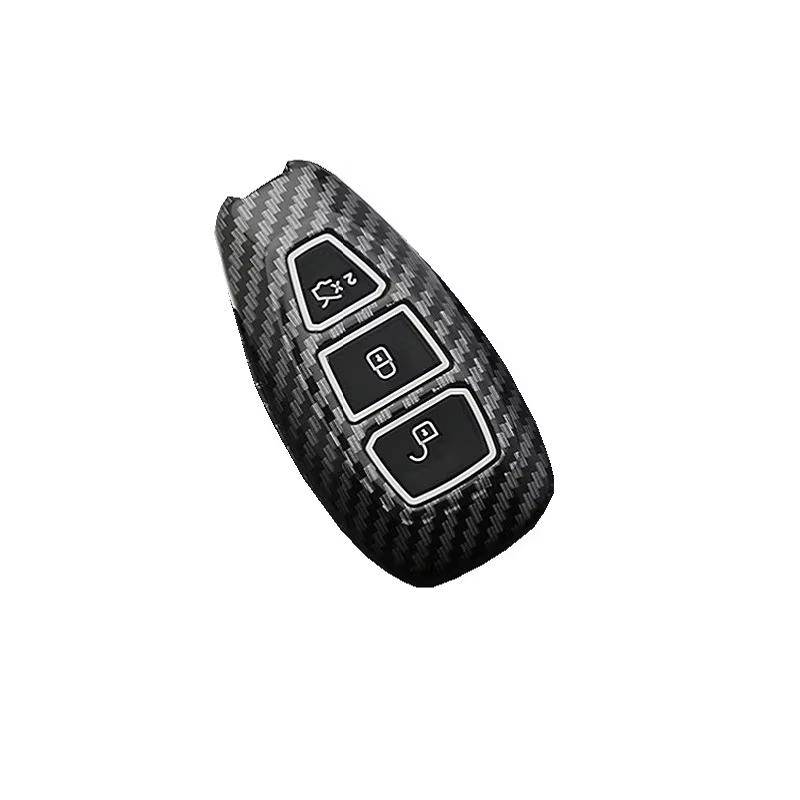 New Carbon Fiber Abs Car Key Case Cover For Ford Fiesta Focus 3 4 Mondeo Ecosport Kuga Focus St Car Key Remote Key