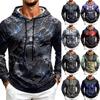 Men's Color Loose Fit Hoodie with Pocket and Drawstring for Casual Everyday Wear