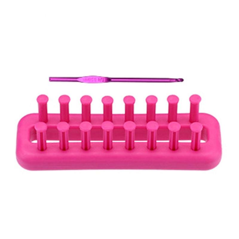 1 or 2 Set Knitting Frame Multifunctional Knitted Loomed Set Round Rectangular Knitting Board For Hat Scarves