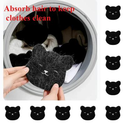 1-20PCS Pet Hair Remover Bear Shape Laundry Ball Washing Machine Lint Catcher Reusable Clothes Sofa Cat Dog Hair Cleaning Sponge