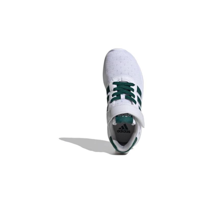Adidas Lite Racer 3.0 Hook & Loop K 'White Collegiate Green' Sneakers ID8489