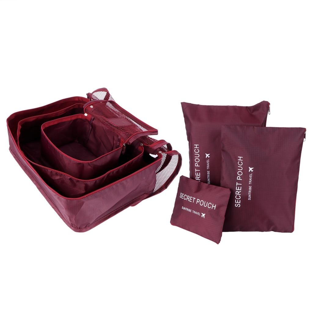 6Pcs Set Storage Bag Clothing Sorting Bag Luggage Suitcase Packing Organizer for Travelling