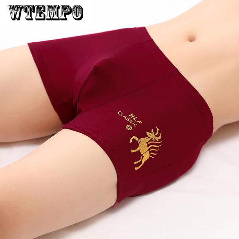 4 ks U konvexní spodní prádlo Spodní prádlo Elastické boxerky Měkké a pohodlné boxerky pro muže