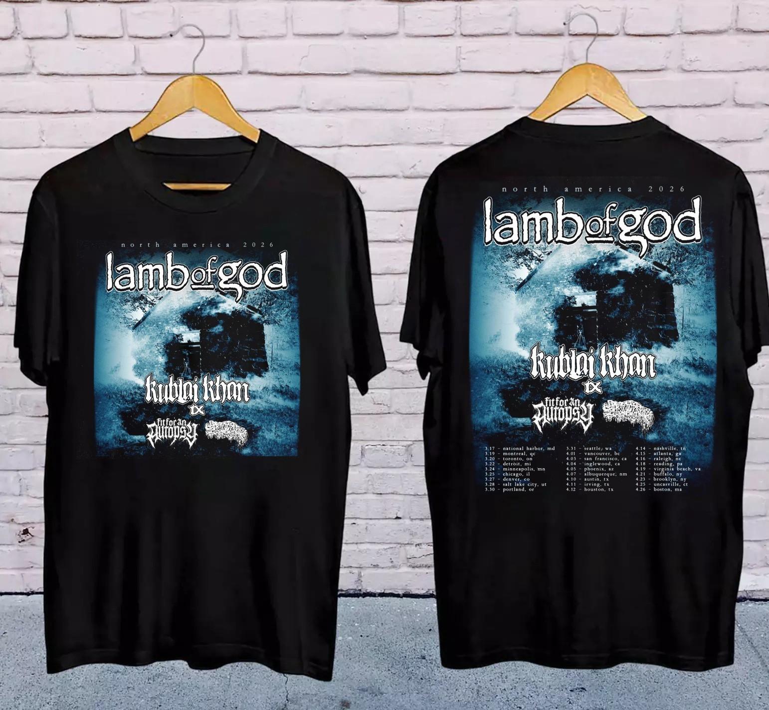 LAMB OF GOD ANNOUNCE 2026 NORTH AMERICAN TOUR Shirt 2Side KK2382 L
