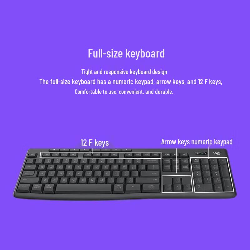 Logitech MK370 Wireless Keyboard and Mouse Combo
