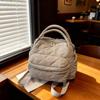 Women Nylon Quilted Tote Bag with Adjustable Strap Crossbody Bags for Work Shopping Travel Daily