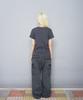 Ssobi Oneeye Semi-Cropped Short Sleeve T-Shirt [Charcoal]