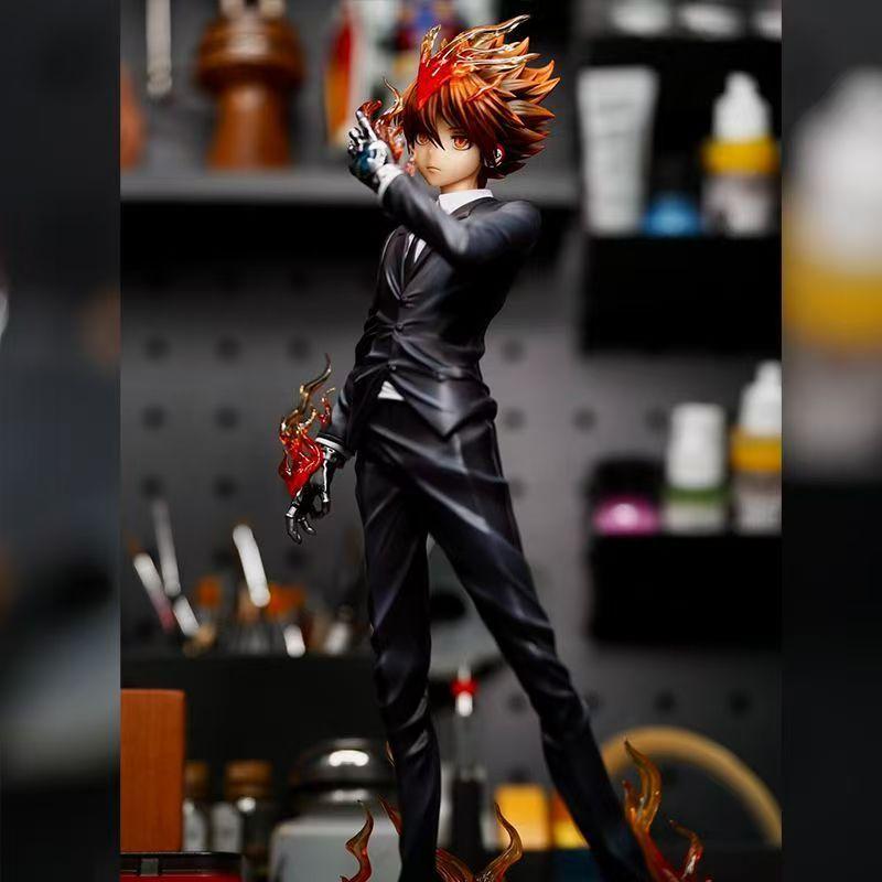 

Савада Цунаёси Масштабная фигурка Цуна Будущая арка Аниме Статуэтка Коллекционная модель Огненный эффект HITMAN REBORN GK 1/6 с Игровым Развлекательным Безопасным для Детей Веселым with box
