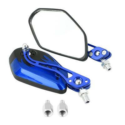 Motorcycle Mirror 10mm Left and Right Set, Scooter Mirror-Qiilu Universal 8mm 10mm Motorcycle Scooter