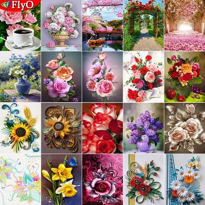 5D DIY diamantmaleri Nytt landskap diamantbroderi korssting blomster Bilder av rhinestones mosaikk hjemmeinnredning