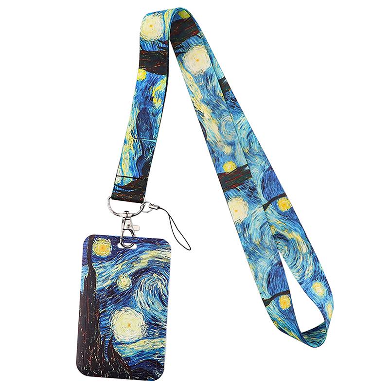 Yoga Sakura Credential Holder Little daisy Lanyard for Key Cute Neck Strap Card ID Badge Holder Key Chain Accessories Wholesale