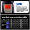 Přesně přenosný digitální dechový alkohol tester Profesionální dechový analyzátor Mini Police Alcotester LCD obrazovka Alkoholový dechový tester Podsvícení displeje