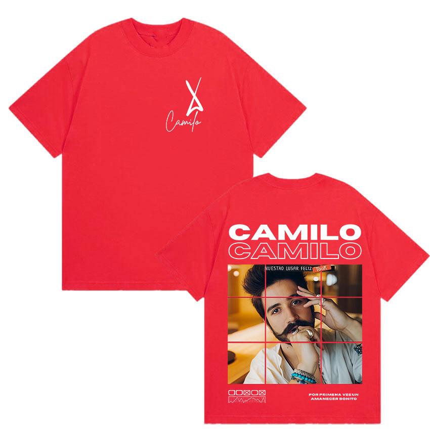 Rapper Camilo Tour Album Graphic Cover TShirt Men Clothing Pop Music Cotton TShirts Loose ONeck Short Sleeve Tshirt Streetwear
