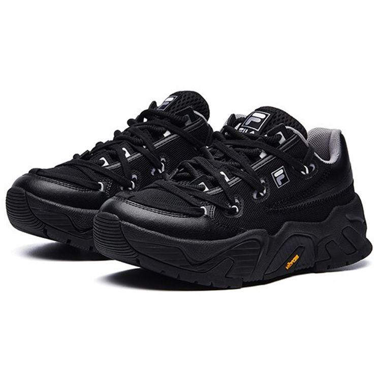 Fila Fusion Starfish Canvas Comfortable Versatile Breathable Low-Top Casual Shoes Women sneaker Black T12W034104FBK