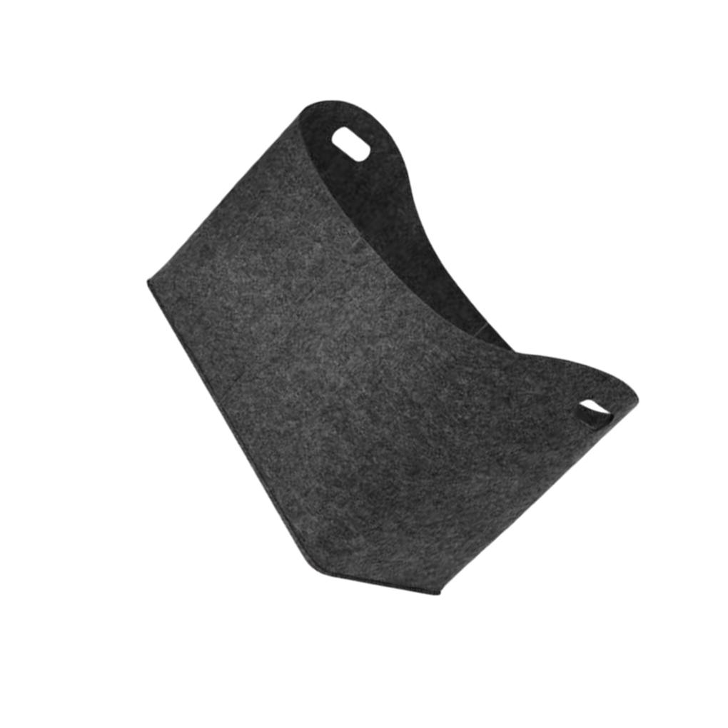 Портативная войлочная сумка для хранения с широким применением удобная для переноски и хранения складная корзина для дров для домашнего камина темно-серый 55 30 40 см 990₽