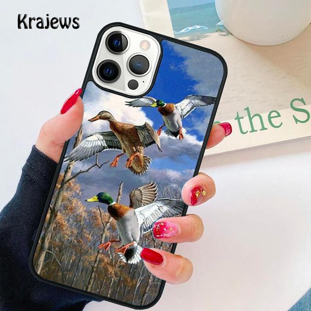 Bird Duck Hunting Sunset soft Phone Case Cover For iPhone 17 Air 16 15 14 plus 11 12 13 pro max coque Shell Fundas