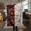 1Pc Gorgeous R&B Print Flannel Blanket, High quality Comfortable for All Seasons, Home Decor, Warmth and Comfort, Perfect for Christmas Gifts W41
