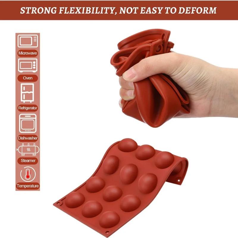 6/8/15/18/24/35 Holes Silicone Half Sphere Mold For Baking Half Ball Chocolate Candy Dome Pudding Mousse Cake Pastry Tools