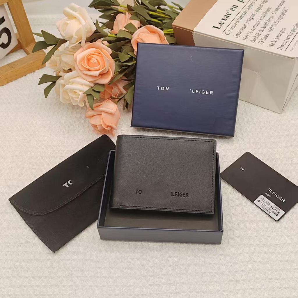 2025 Men's Elegant Multi-Card Wallet and Money Clip - Handsome, Versatile, Light Luxury Solid Color Design.
