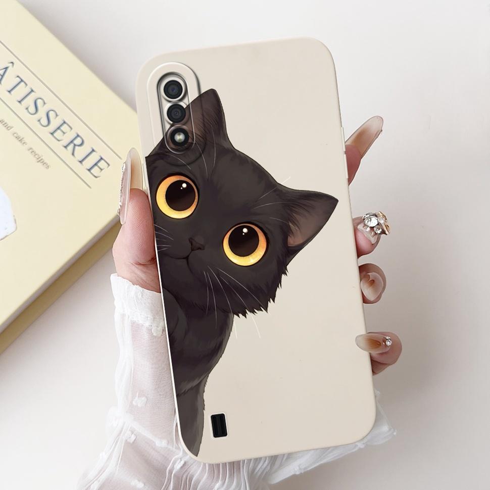 For Samsung Galaxy A01 Case Fashion Flower Painted Cover Soft TPU Matte Phone Case for Samsung A01 GalaxyA01 SM-A015F TPU