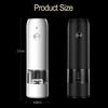 Electric Automatic Salt and Pepper Grinder Set Rechargeable With USB Gravity Spice Mill Adjustable Spices Grinder Kitchen Tools