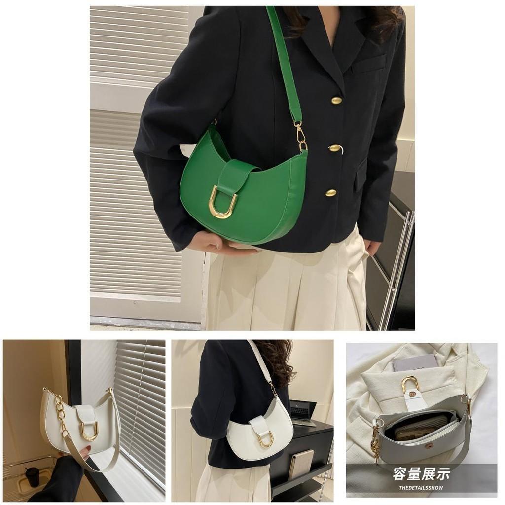 Trendy Minimalist Solid Color Shoulder Bag For Women Fashionable Pu Material Small Size Suitable For Daily Outfits