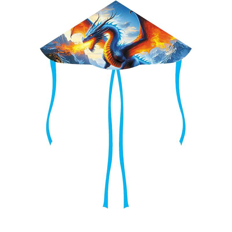 1.3m Cartoon Double Tail Kite for Light Breeze - Easy To Fly for Kids & Adults