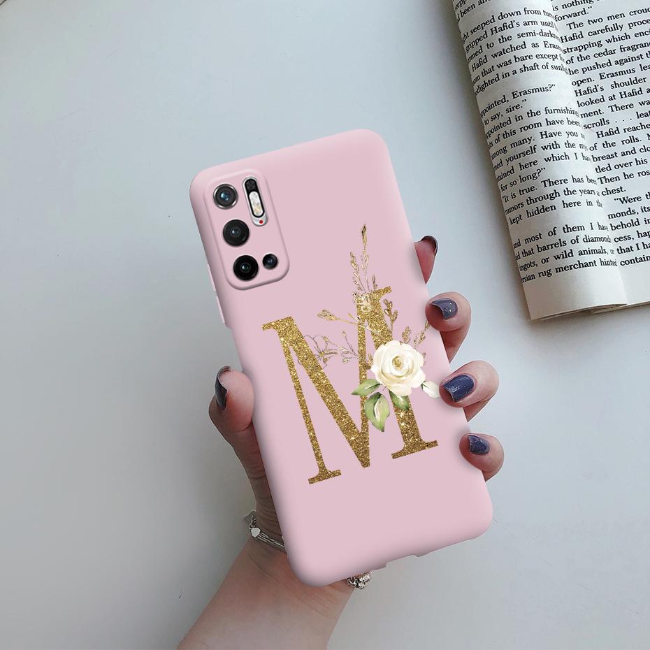 For Xiaomi Poco M3 Pro 5G Case for Poco M3 Pro 5G Cover Cute Letters Soft Silicone Phone Case for Xiaomi Poco M3 PocoM3 M 3 Pro