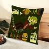 J-Jack Stauber Cushion Cover Soft Short Plush Pillow Cover Smooth Cozy Texture Aesthetic Cushion Case Home Decor