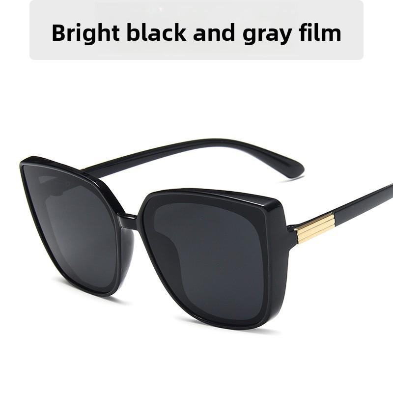 European Style Large Square Sunglasses With Uv Protection For Summer Outings And Street Fashion