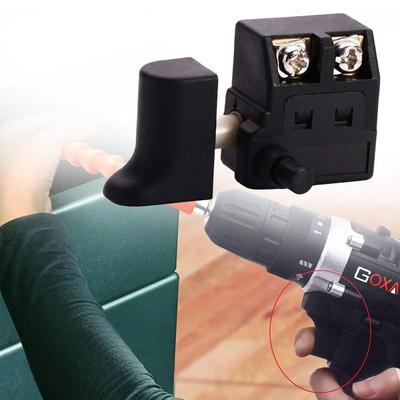 Electric Drill Switch Button 250V Black Control Knob Cutting Lock On