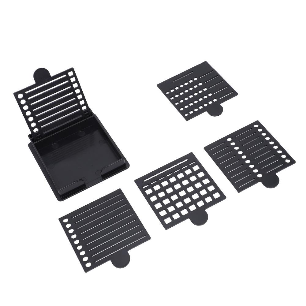 6pcs Reusable Sticky Note Stencil Five Templates Note Dispenser Sticky Note Holder For Office Desk