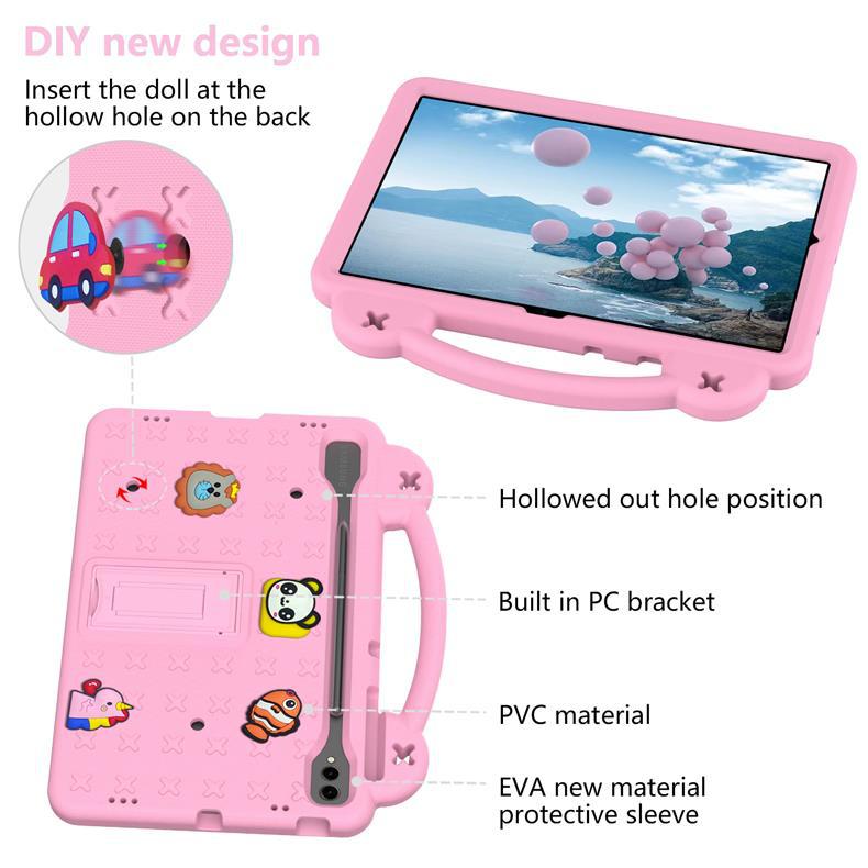 Suitable for Samsung S10 Plus/S9 Plus/S8 Plus X820 tablet, children's cartoon anti-drop protective case