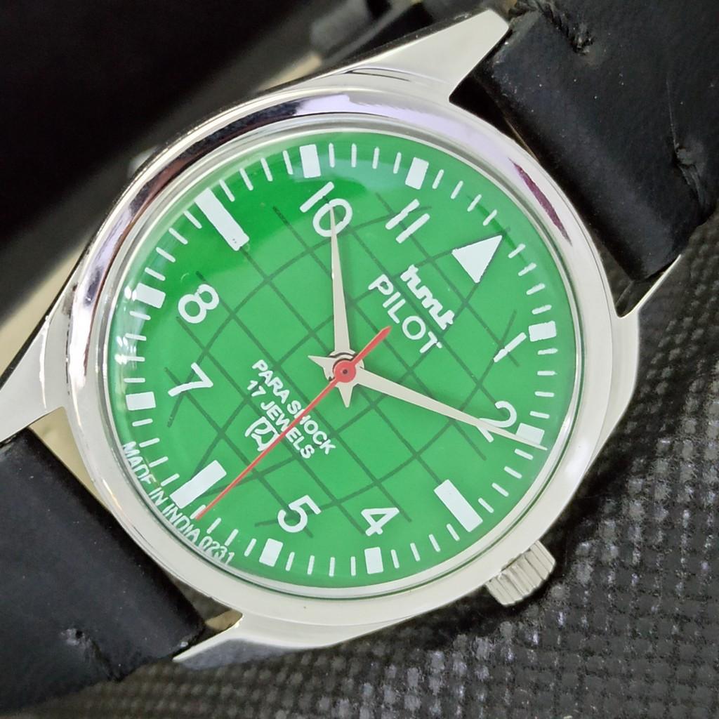 

OLD HMT PILOT WINDING INDIAN MENS MECHANICAL WATCH a300438-1 Sku566b-a300438