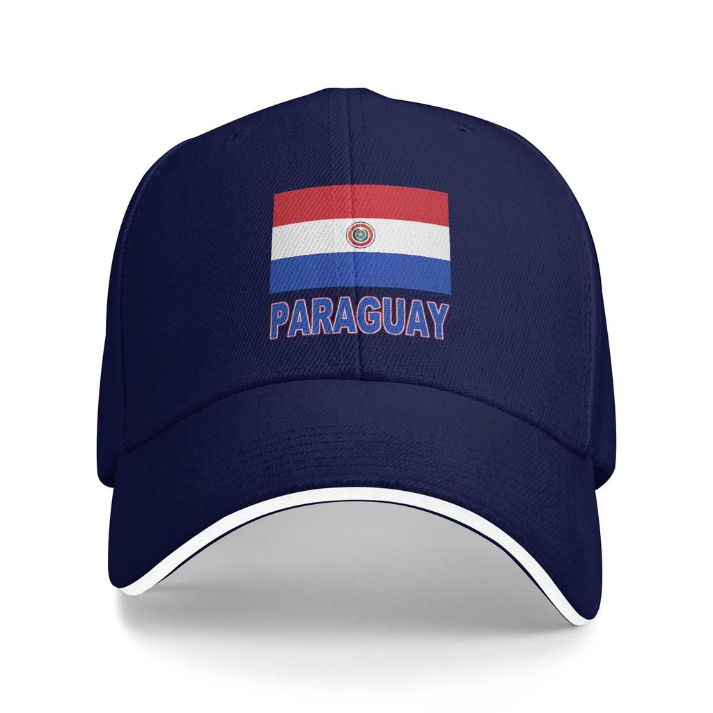 PARAGUAY Bandiera Design Artistico Sole Cappellino da Baseball Estate Vintage Cappellino Trucker per Unisex Adolescenti Sport all'Aperto Cappellini da Baseball