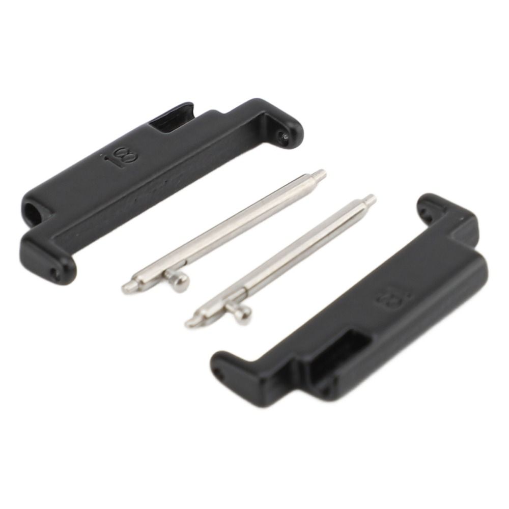 1 Pair Black Color Watch Strap Connection Adapter  Watch Band Replacement