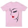 Minimalist Unisex Face Art Fashion Graphic Tee Unisexs TShirt Unisexs Top