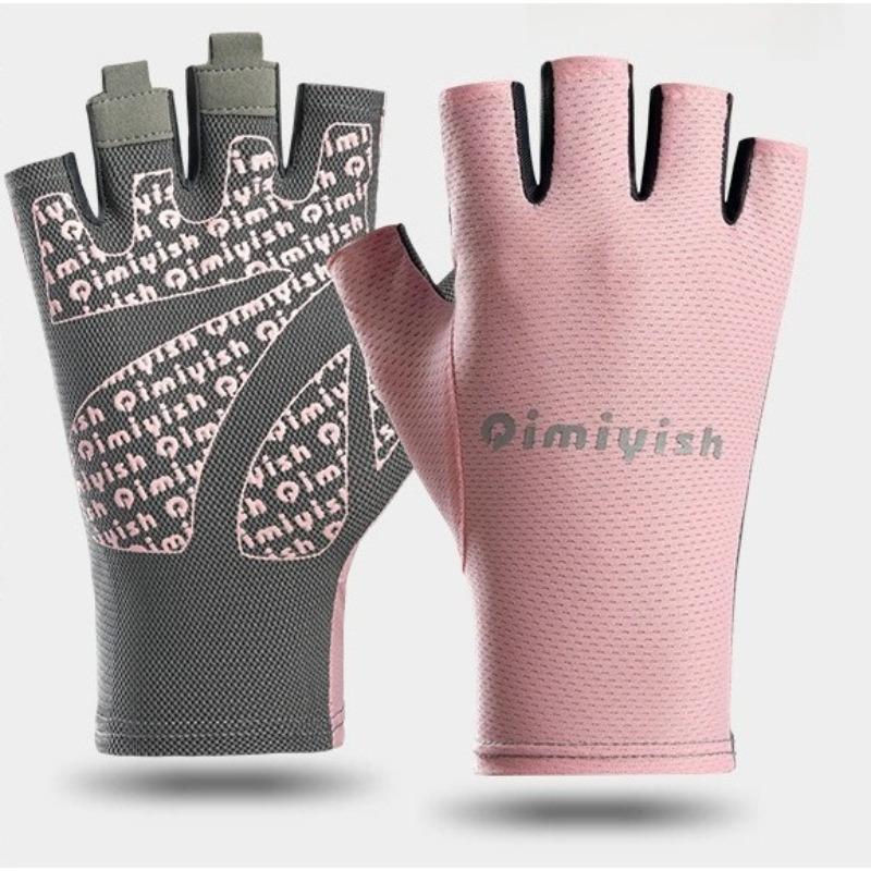 Sports Gloves for Outdoor Hiking Cycling Breathable Training Autumn and Winter New Fitness Gloves L розовый