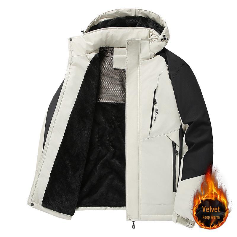 

Men s Winter Graphene Cotton Jacket: Thickened, Warm, Windproof, Waterproof, Outdoor, Cold-Resistant Mountaineering Outerwear 7XL