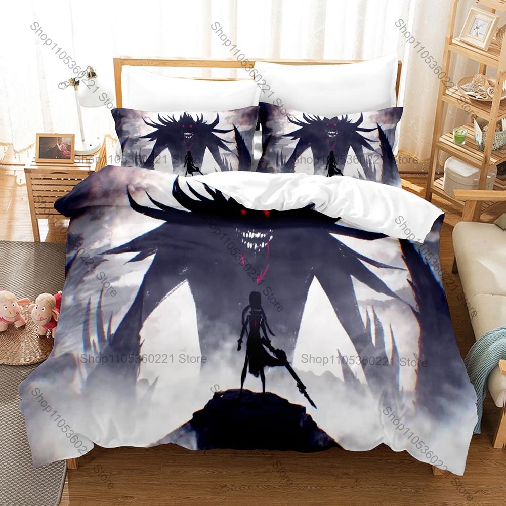 Code Vein Revenant Warriors Post-apocalyptic Dark Souls-like Anime Game HD Print Bedding Set Duvet Cover + 2 Pillowcases Gamer