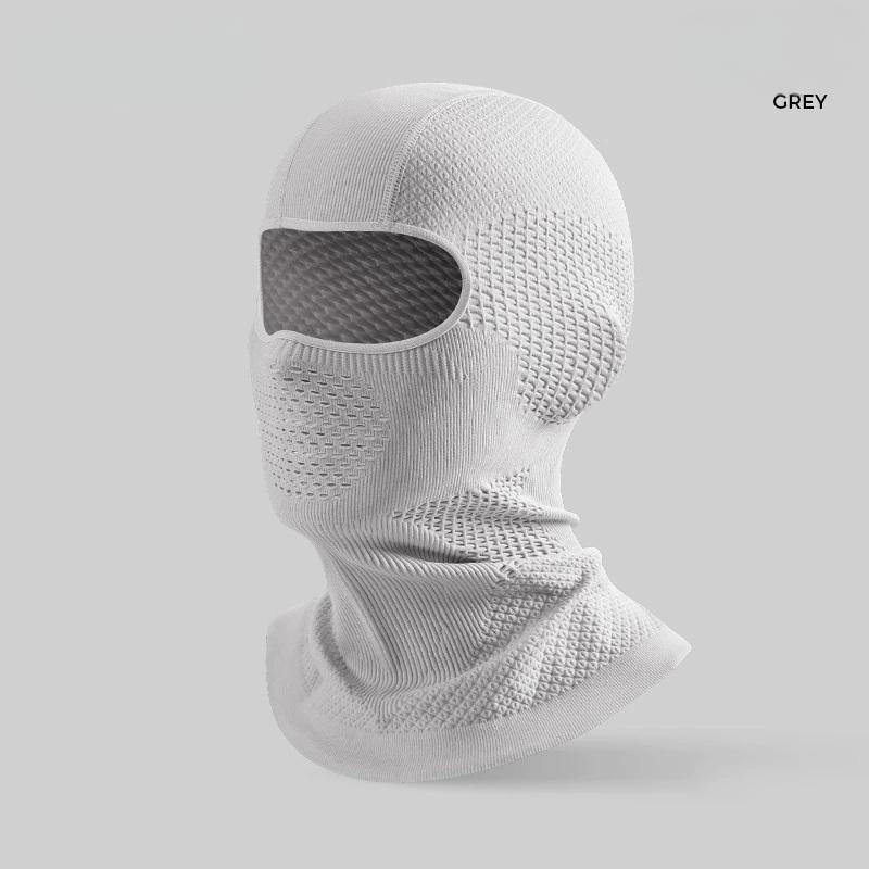 

{MX} Winter Motorcycle Riding Thermal Scarf Full Face Fleece Mask Balaclava Outdoor Sports Ski Windproof Neck Cover Liner Cap серый