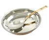 Traditionally Designed Copper Steel Oval Dish Bowl Tableware Dinnerware Kitchen