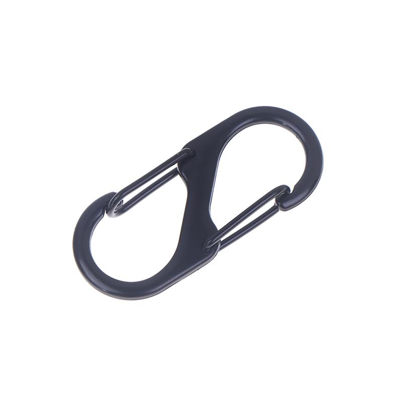 10Pcs S Hooks Eco-Friendly Metal Key Clip Camping Secure Backpacks Fastener Carabiner Keychain Stable Wilderness Survival Tools